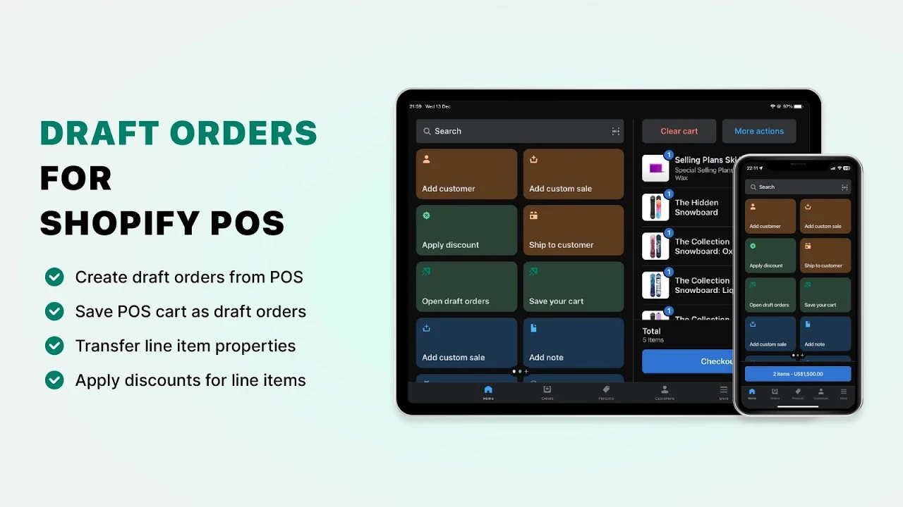 Draft Orders for POS